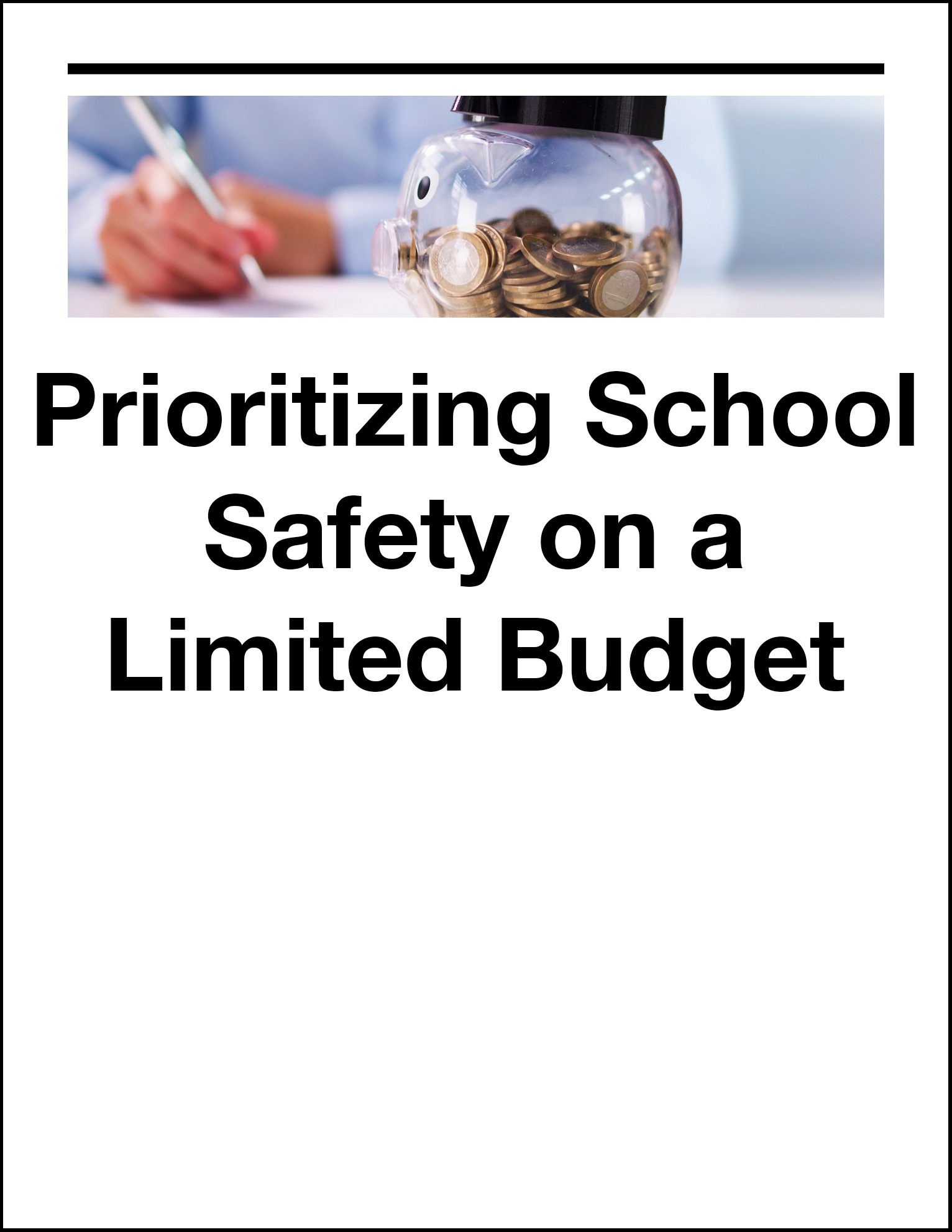 Policy and Process- Their Importance in School Safety Strategy